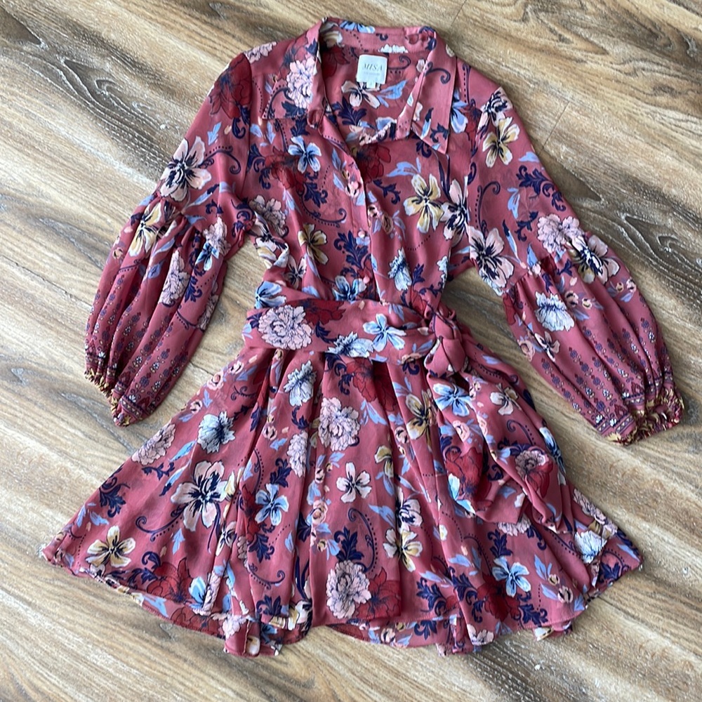 MISA Los Angeles Serina Floral Mini Dress